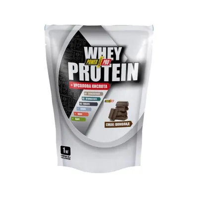 Протеїн сироватковий змішаний Power Pro Whey Protein + урсолова кислота, шоколад, 1 кг