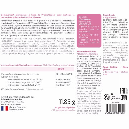 Мафлорил Интима Ineldea Mafloril Intima, 30 капсул