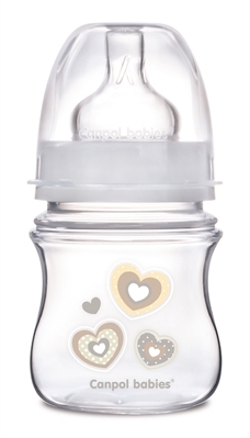 Бутылочка антиколиковая Canpol Babies EasyStart Newborn baby 35/216_bei с широким отверстием, 120 мл