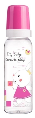 Бутылочка Canpol Babies Sweet Fun BRA Free11/840_pin с рисунком, 250 мл