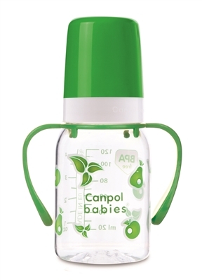 Бутылочка Canpol Babies BPA Free 11/821 с ручкой, 120 мл