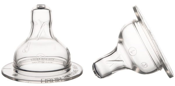 Соска силиконовая Canpol Babies EasyStart 21/734 3-позиционная для бутылочек с широким отверстием, от 3 месяцев, 2 шт