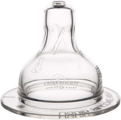 Соска силіконова Canpol Babies EasyStart 21/734 3-позиційна для пляшечок з широким отвором, від 3 місяців, 2 шт