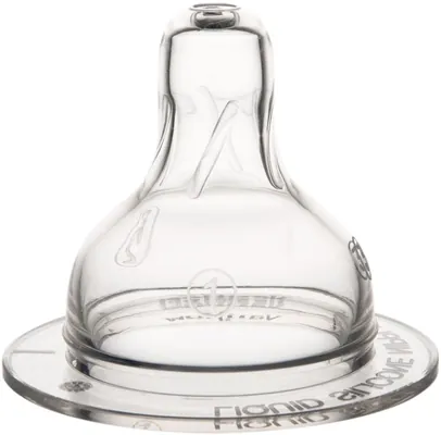 Соска силіконова Canpol Babies EasyStart 21/734 3-позиційна для пляшечок з широким отвором, від 3 місяців, 2 шт
