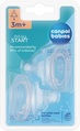 Соска силіконова Canpol Babies EasyStart 21/734 3-позиційна для пляшечок з широким отвором, від 3 місяців, 2 шт