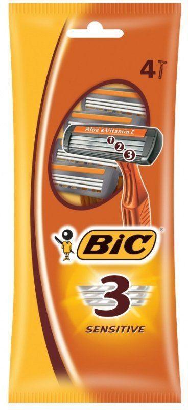 Набор бритв без сменных картриджей Bic Sensitive 3, 4 шт