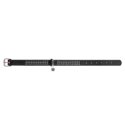 Ошейник Collar WAUDOG Soft с металлическими украшениями ширина 35 мм, длина 57-71 см, черный