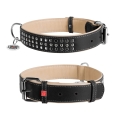Ошейник Collar WAUDOG Soft с металлическими украшениями ширина 35 мм, длина 57-71 см, черный