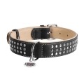 Ошейник Collar WAUDOG Soft с металлическими украшениями ширина 35 мм, длина 57-71 см, черный