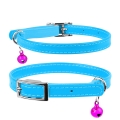Ошейник для котят Collar 32482 WAUDOG Glamour с резинкой, ширина 9 мм длина 22-30 см, голубой