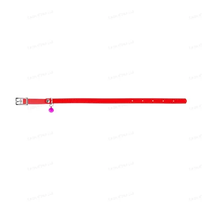 Нашийник для кошенят Collar 32483 WAUDOG Glamour з гумкою, ширина 9 мм довжина 22-30 см, червоний