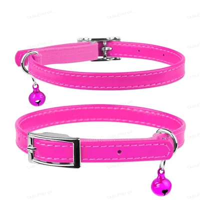 Нашийник для кошенят Collar 32487 WAUDOG Glamour з резинкою, ширина 9 мм довжина 22-30 см, рожевий