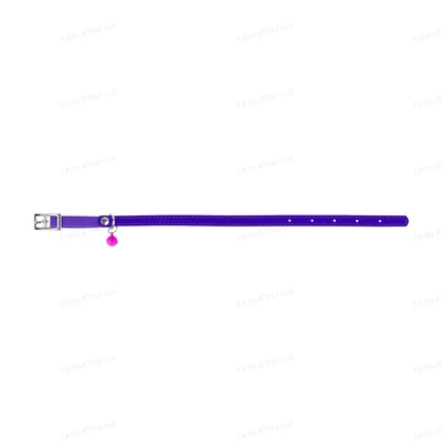 Нашийник для кошенят Collar 32489 WAUDOG Glamour з резинкою, ширина 9 мм довжина 22-30 см, фіолетовий