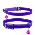 Ошейник для котят Collar 32489 WAUDOG Glamour с резинкой, ширина 9 мм длина 22-30 см, фиолетовый