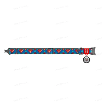Нашийник для кішок Collar WAUDOG Nylon Супермен, ширина 20 мм, довжина 24-40 см