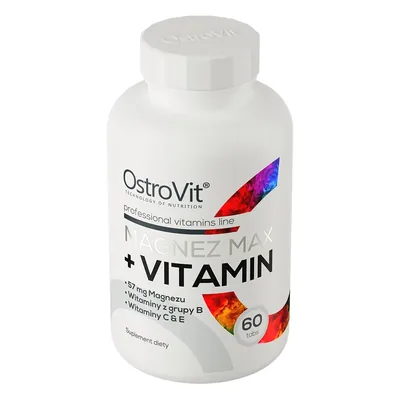 Магній МАКС + Вітамін OstroVit MAX + Vitamin, 60 таблеток