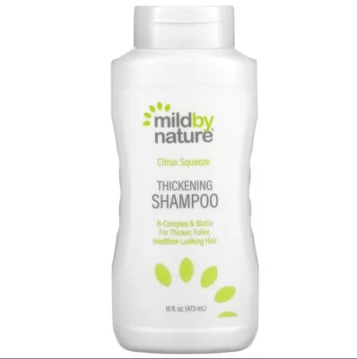 Шампунь Mild By Nature для густоти волосся з комплексом вітамінів групи B та біотином, 473 мл