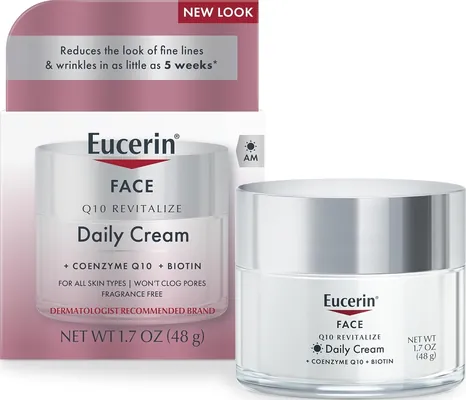 Крем для обличчя Eucerin Q10 Anti-Wrinkle денний проти зморшок з коензимом Q10 без ароматизаторів, 48 г