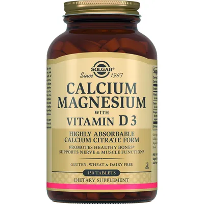 Кальцій, магній з вітаміном Д3 Solgar Calcium Magnesium with Vitamin D3 таблетки №150