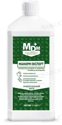 Манорм Експерт засіб для дезінфекції, 1000 мл (у зеленому флаконі)
