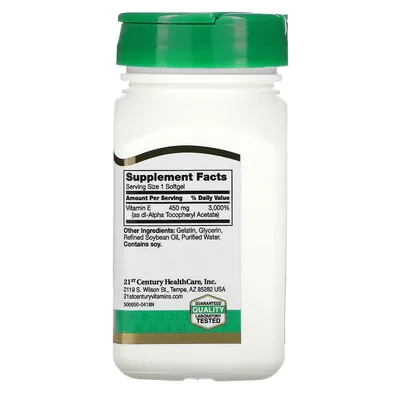 Вітамін Е-1000 21st Century Vitamin E-1000, 55 капсул