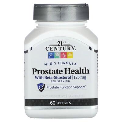Здоровье простаты 21st Century Prostate Health with Beta-Sitosterol 125 мг, 60 гелевых капсул