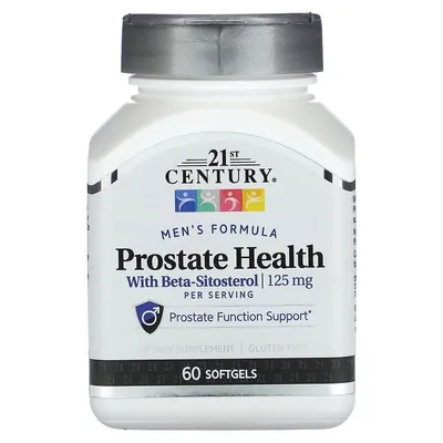 Здоров'я простати 21st Century Prostate Health with Beta-Sitosterol 125 мг, 60 гелевих капсул