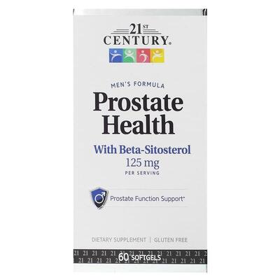 Здоров'я простати 21st Century Prostate Health with Beta-Sitosterol 125 мг, 60 гелевих капсул