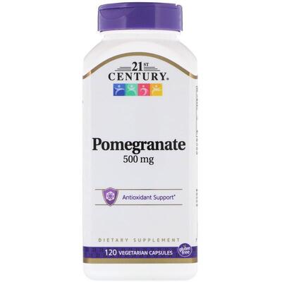 Гранат 21st Century Pomegranate 500 мг, 120 капсул