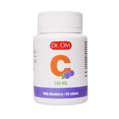 Вітамін С Dr. OM Vitamin C 500 мг з чорницею таблетки №30