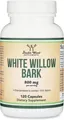 Верби білої кора Double Wood White Willow Bark 800 мг (15% Salicin), 120 капсул