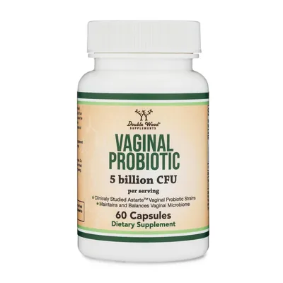 Пробіотик Double Wood Vaginal Probiotic (5 Billion CFU), 60 капсул