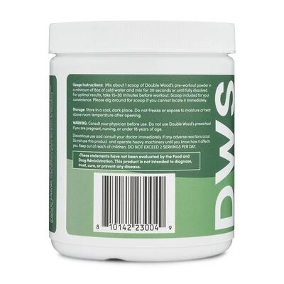 Передтренувальний комплекс Double Wood Pre-Workout Blue Raspberry, 30 порцій 260 г
