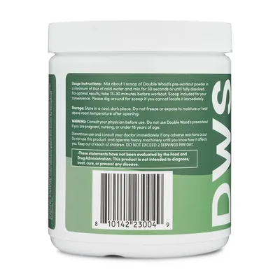 Передтренувальний комплекс Double Wood DWS Pre-Workout блакитна малина, 30 порцій 260 г