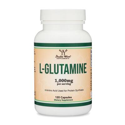 L-глутамін Double Wood L-Glutamine 1000 мг, 120 капсул