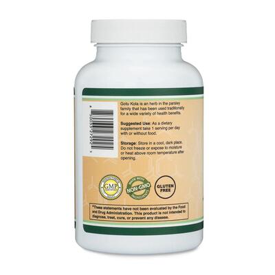 Готу Кола Double Wood Gotu Kola 1000 мг, 120 капсул