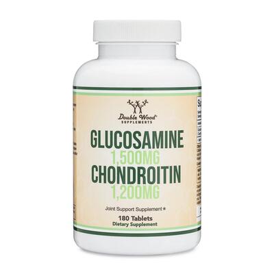 Глюкозамін та Хондроїтин Double Wood Glucosamine Chondroitin 1500 мг та 1200 мг, 180 таблеток