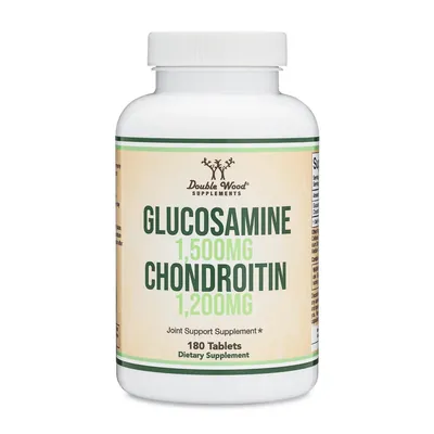 Глюкозамін та Хондроїтин Double Wood Glucosamine Chondroitin 1500 мг та 1200 мг, 180 таблеток