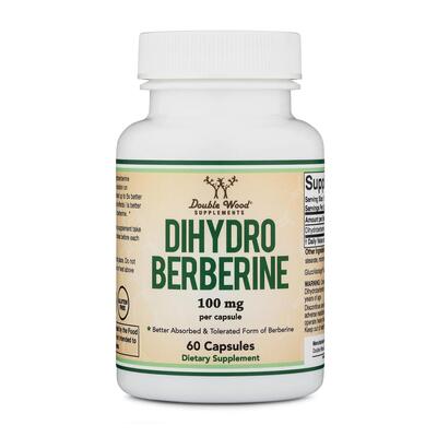 Дигідроберберин Double Wood Dihydroberberine 100 мг, 60 капсул