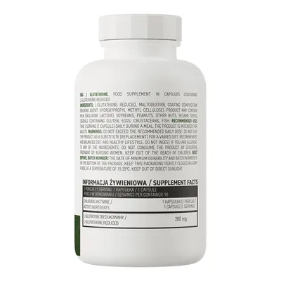 Глутатіон OstroVit Glutathione VEGE, 90 капсул