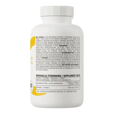 Вітамін С OstroVit Vitamin C, 90 таблеток