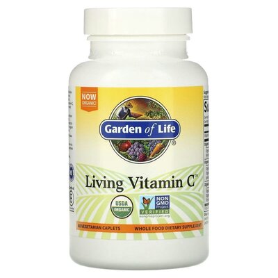 Вітамін С Garden of Life Living Vitamin C, 60 вегетаріанських капсул
