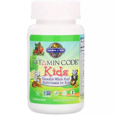Полівітаміни для дітей Garden of Life Vitamin Code смак вишні, 30 жувальних цукерок