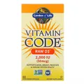 Вітамін D3 2000 МО Garden of Life Vitamin Code RAW D3, 60 вегетаріанських капсул