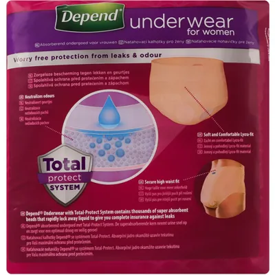 Вбираюча білизна Depend Pants Woman для жінок, розмір L, 9 штук