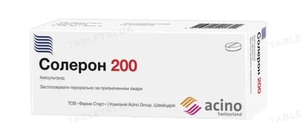 Солерон 200 таблетки по 200 мг №10