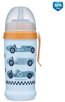Поїльник-непроливайка Canpol babies Racing Машини, світло-синій, 56/516_blul, 350 мл