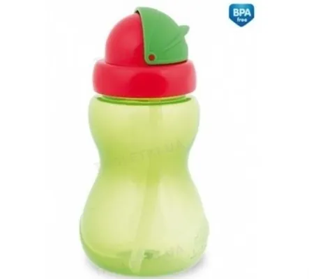 Поїльник Canpol babies спортивний з трубкою (малий), зелений, 56/109_gre, 270 мл
