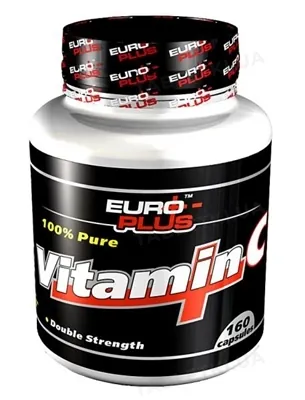 Вітамін C + Euro Plus Vitamin C + для спортсменів, 160 капсул