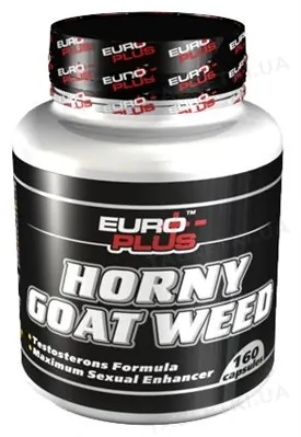 Капсули для підвищення тестостерону Euro Plus Horny goat weed для спортсменів, 160 капсул